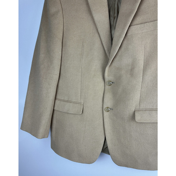 Lauren Ralph Lauren Camel Hair Sport Coat Blazer Jacket Tan Men's 40R 40 Regular - Picture 5 of 15